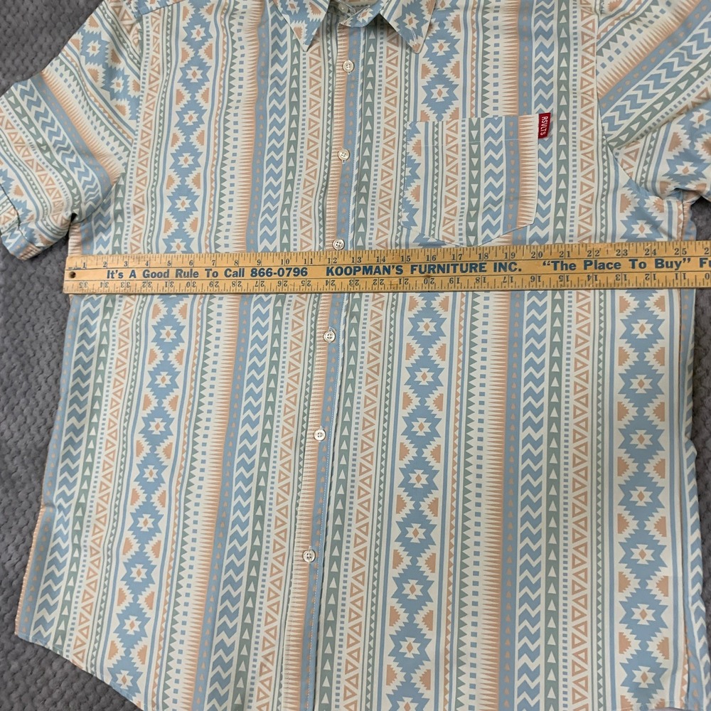 RSVLTS The Roosevelts XXL Southwestern Tribal Button Down Shirt Short Sleeve - Picture 4 of 9